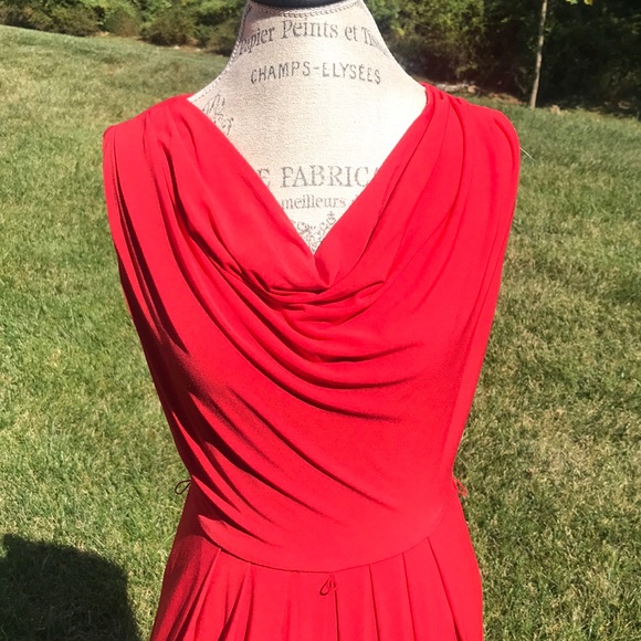 Calvin Klein red long dress - Picture 4 of 7